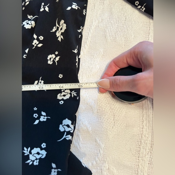 Sweet Baby Jamie Black Floral Tie Top - Picture 4 of 11